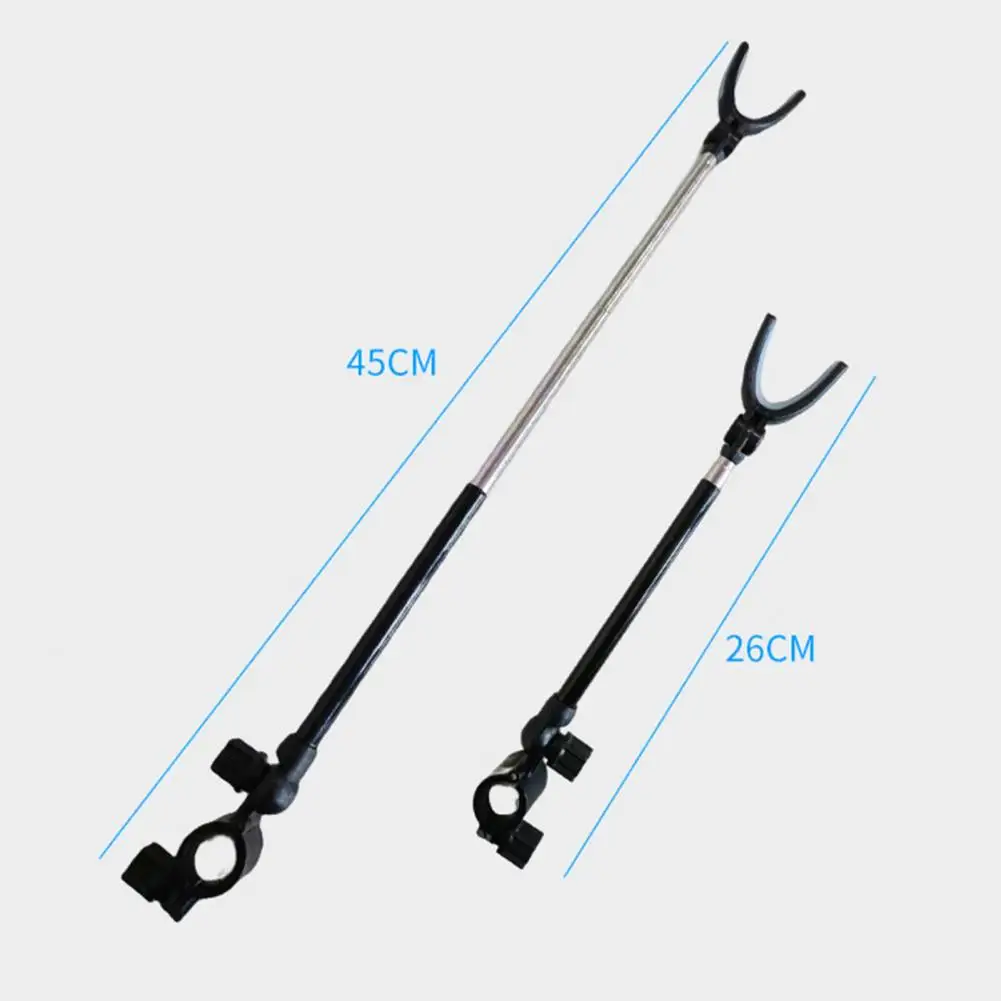 Anti-rust  Non-deformable Rest Butt Pole Stick Support Stand Wide Adaptability Fishing Rod Stand Stretchable   Angling Tools