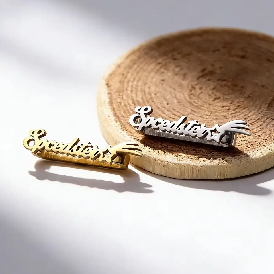 Chandler Shooting Star Custom Name Watch Band Clips, 20mm/22mm Trendy Sporty Style,Stainless Steel Watch Clips