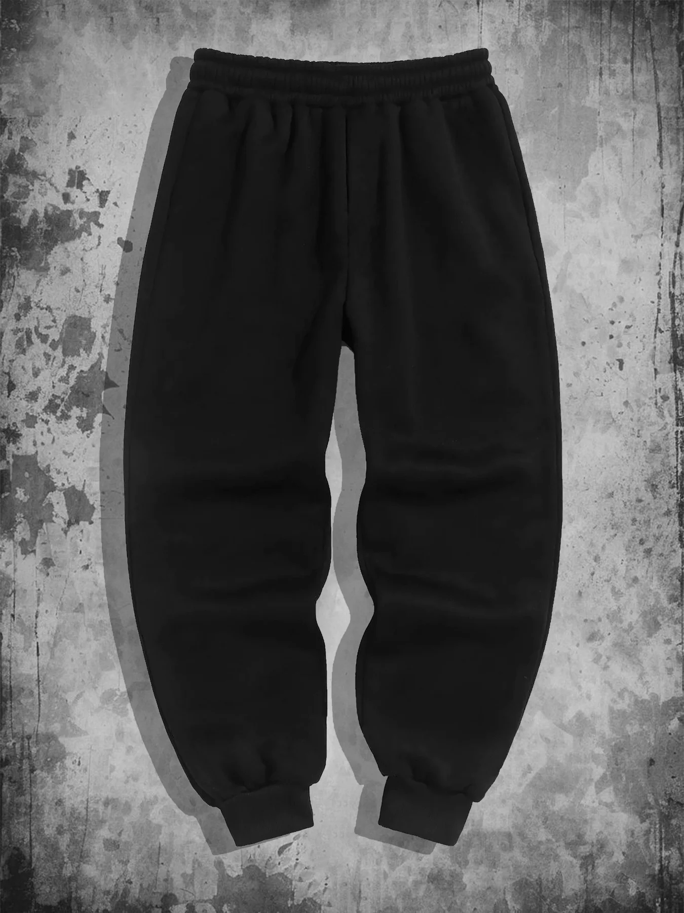 Gothic Angel Print Fashion Harajuku Versatile Solid Color Daily Outdoor Running Fitness Breathable Comfortable Men Sports Pants