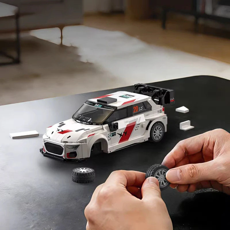 

MOC 1:20 Racing Vehicle Model Building Bricks DIY A3 Endurance Rally Car Construction Educational CADA Toys Kids Boys