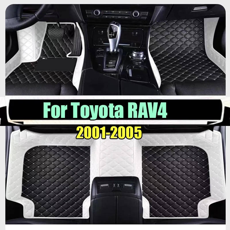 Car Floor Mats For Toyota RAV4 Ravufō XA20 2001 2002 2003 2004 2005 3door Anti-dirty Pads Car Carpets Floor Matt Car Accessories