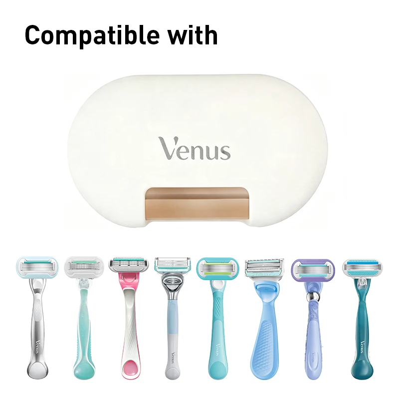 Gillette Venus GLVBHK Razor Blade Cover Shaver Head Guard with Drain Holes Quick Dry Ventilation Storage Case Travel Protector