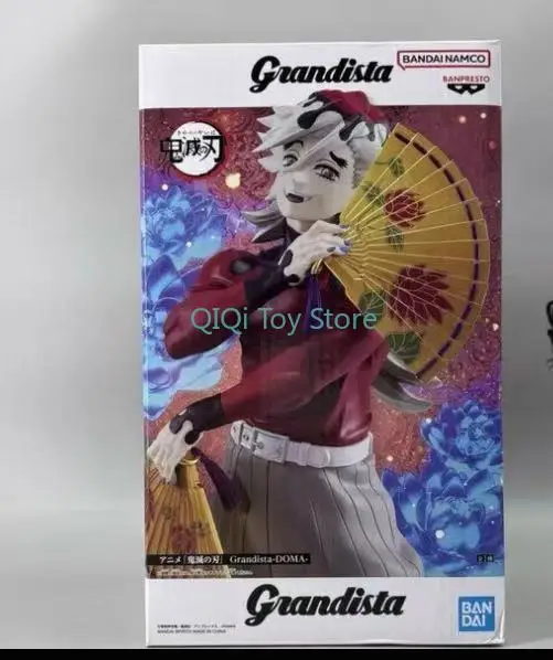 Genuino en stock, fábrica de gafas Bandai Demon Slayer, ventilador plegable de molienda para niños, versión de animación, premio hecho a mano