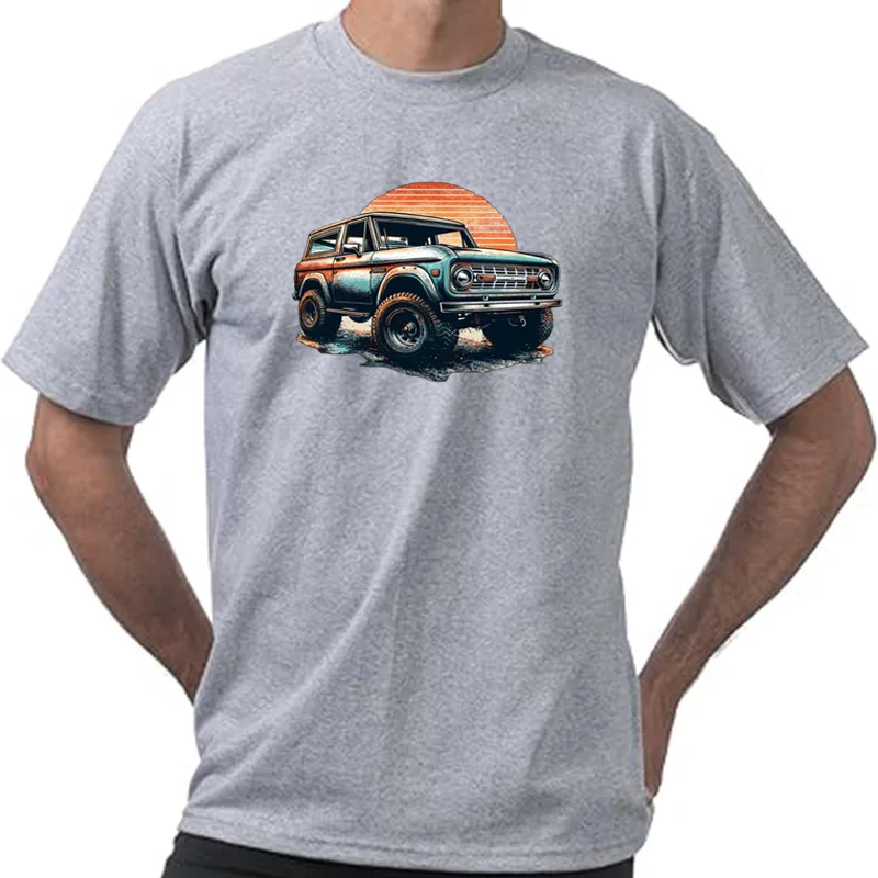 Ford Bronco Männer T-Shirt Lustige Übergroße T Shirts männer Rundhals Baumwolle T-shirts Kurze Sommer Männlich