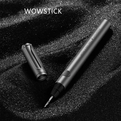 Wowstick-ミニ電動ハンドドリル、金属、充電式、ミニチュア、軽量、8ドリルビット、1ボタン操作、1個