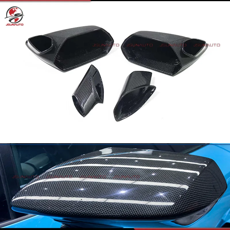 

For Lamborghini Huracan EVO Forged Carbon Fiber Side Mirror Cover Replacement Type Rearview Mirror Cover For LP580 LP610
