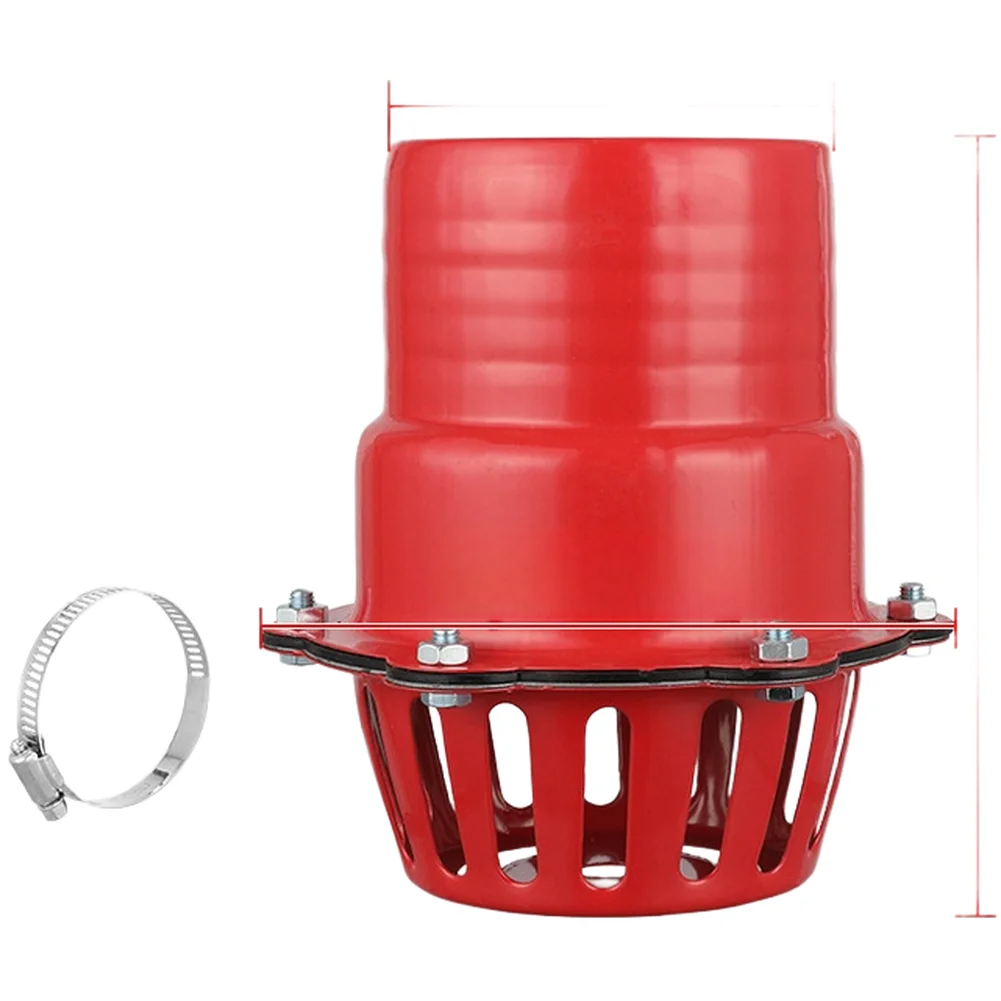 Iron Foot Valve with Mesh Strainer for Agricultural For Water Pump Systems Cast Iron Check Valve 75mm 100mm 125mm Black