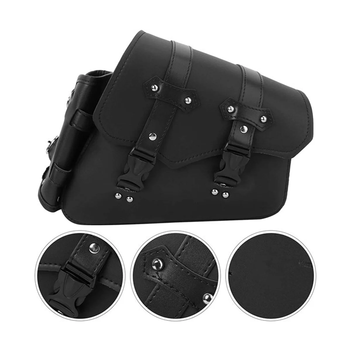 

Motorcycle Saddle Bag Rocker Bag Side Tool Bag Rocker Bag Bicycle Accessories Black Versatile