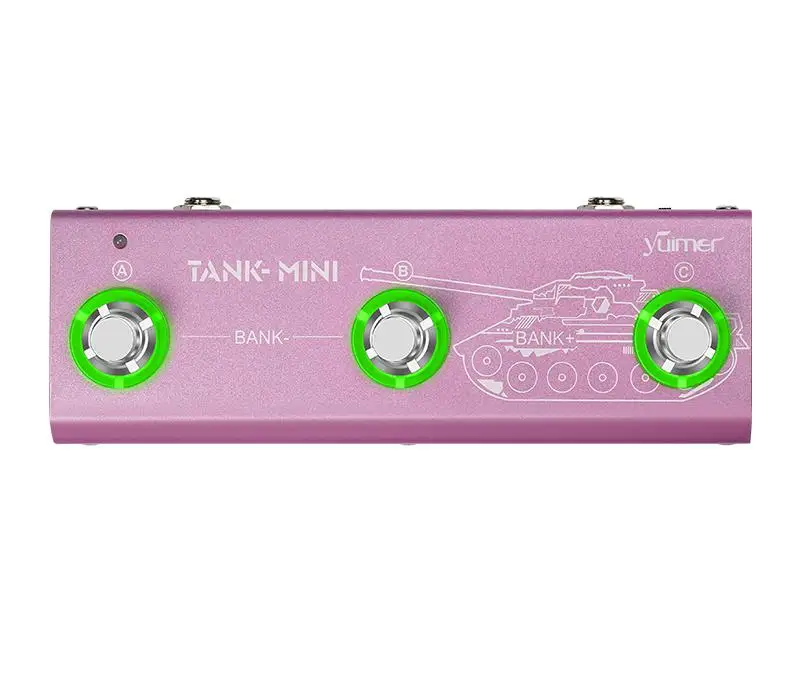 M-VAVE TANK MINI Guitar Bass Multi-effects Pedal, Adjustable Effects Chain AMP IR Importable Similar as BLACKBOX