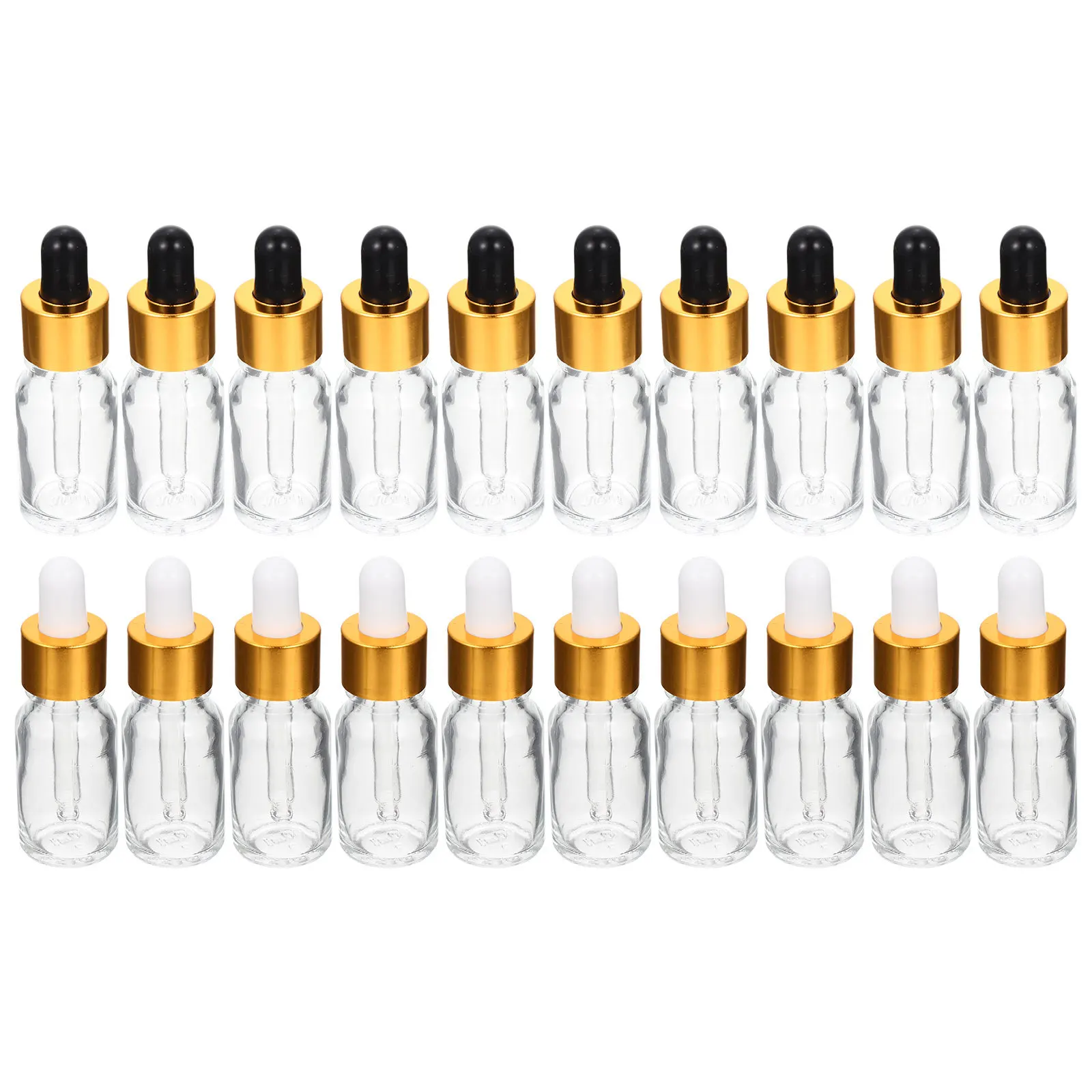 

20 Pcs Multipack Bottles Perfume Essential Oil Dropper Pipette Mini Glass Sample