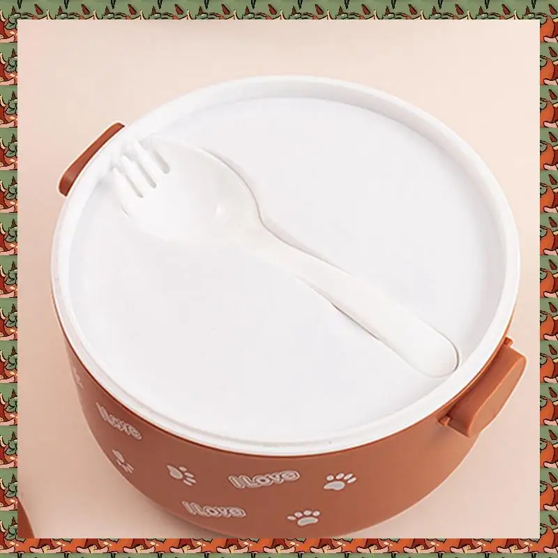 Stackable Bento Box Portable Leak Proof Bento Box Japanese Style Double-Layer Bento Box Easy To Use White
