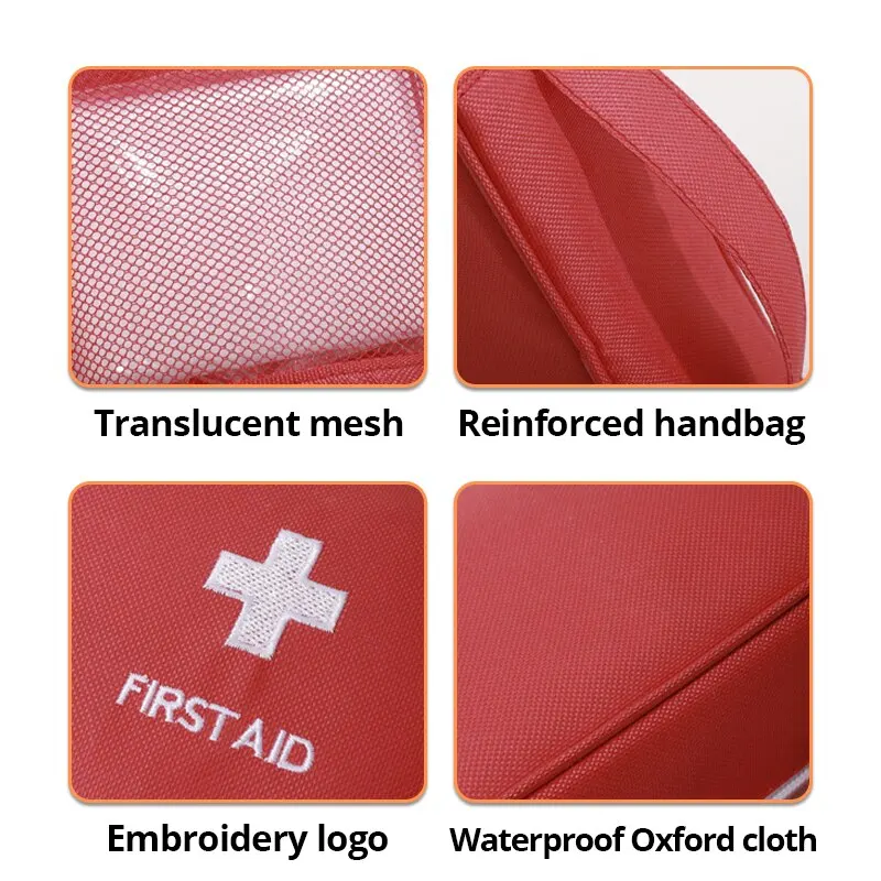 2Pcs Portable First Aid Kit Combination Travel Outdoor Camping Useful Medicine Storage Bag Emergency Survival Bag