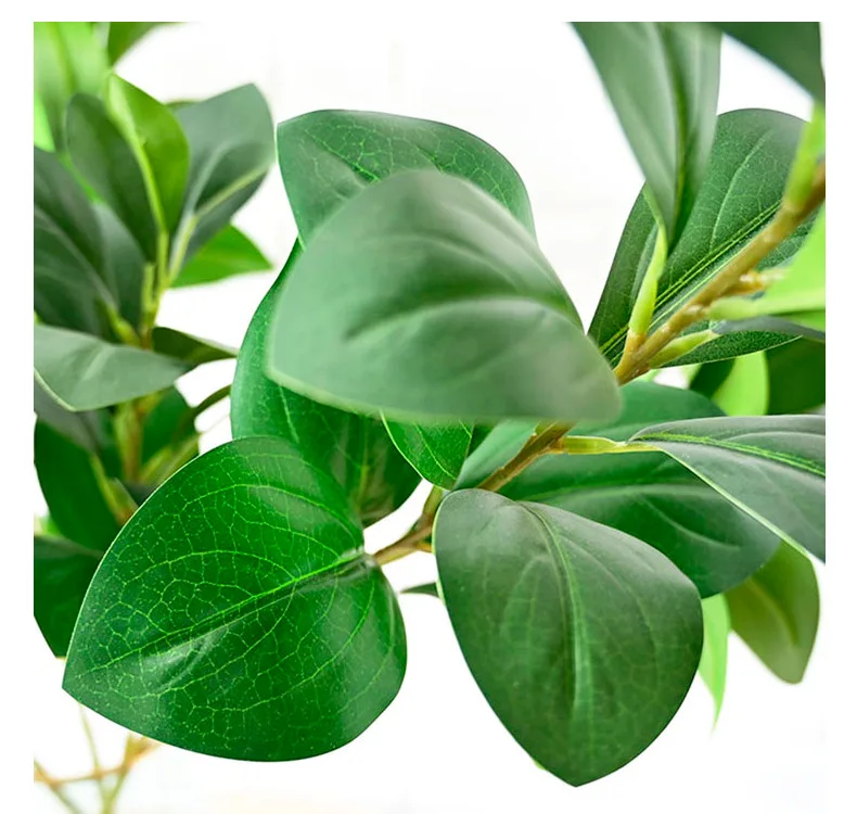 #￥Real Touch 70cm Latex Hanging Plant with Long Stem and Green Leaves Eco-Friendly Indoor Decor for Father's Day