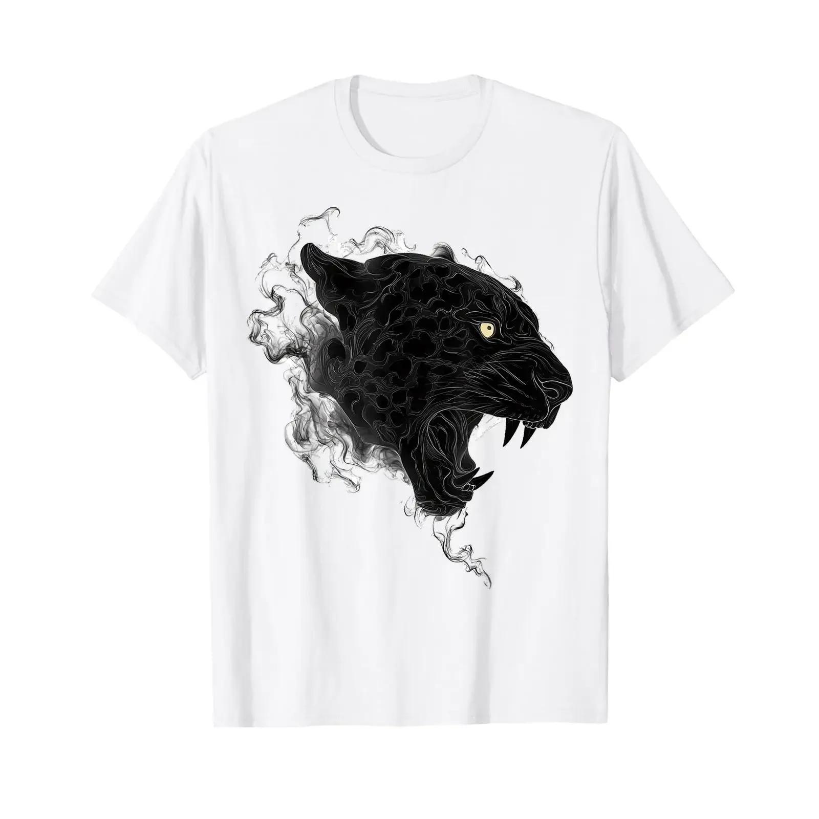 Cute Leopard Design T Shirt vintage Washed fashion Top For Everyday Wear Stylish Stretched Versatile Slightly graphic