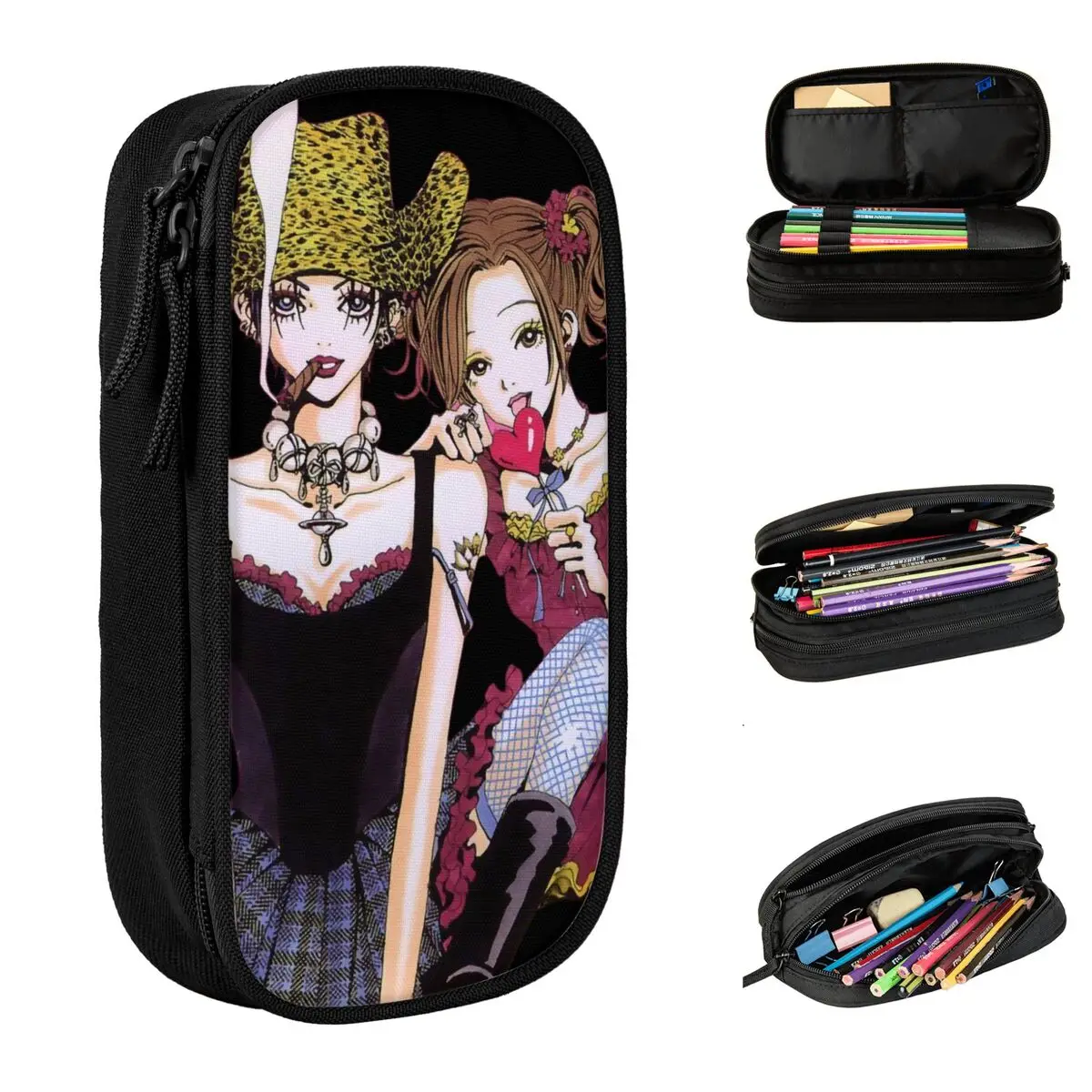 

Милые Чехлы для карандашей с рисунком бабушки Осаки в стиле аниме, шкатулка для студентов, вместительные Чехлы для карандашей в офисе