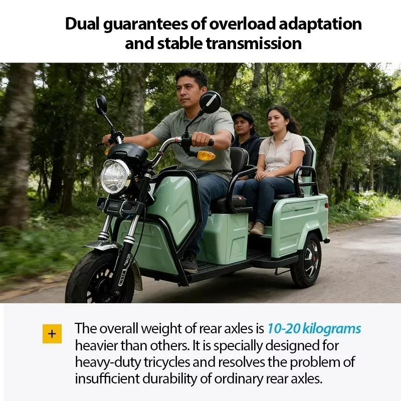 800W electric  open body tricycle sightseeing adult scooter daily commute hot sale
