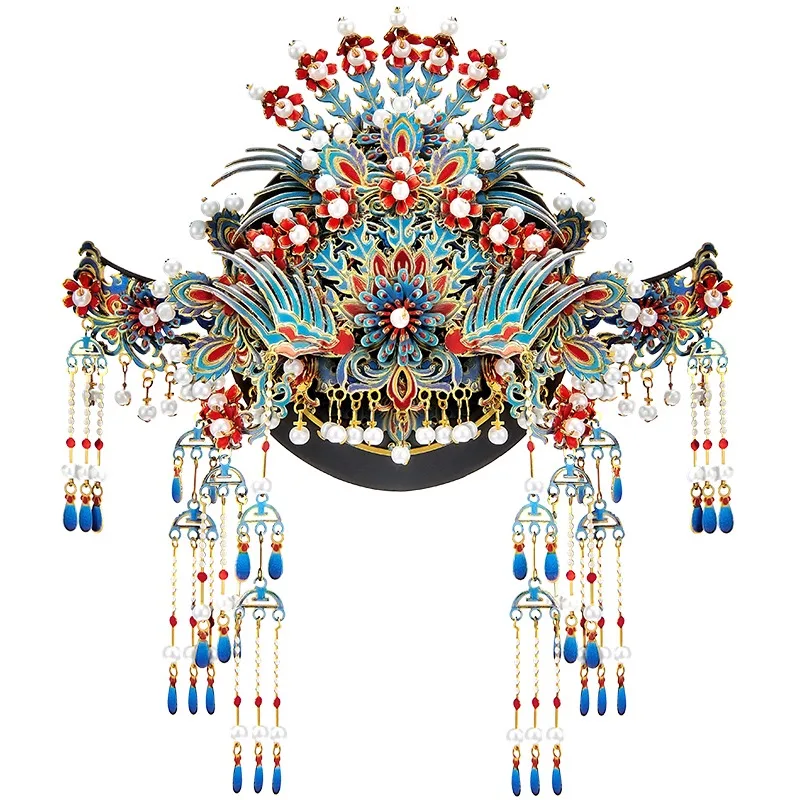 3D Metal Model Kits Phoenix Coronet Model Kit Magnet Fridge DIY Hand Assembled Jigsaw Handcraft Art Gift for Home Decoration