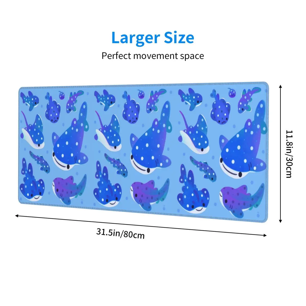 Large Mouse Pad Polka Dot Shark Gamer PC Laptop Mats Keyboard Carpet Computer Gaming Office Accessories Desk Mat