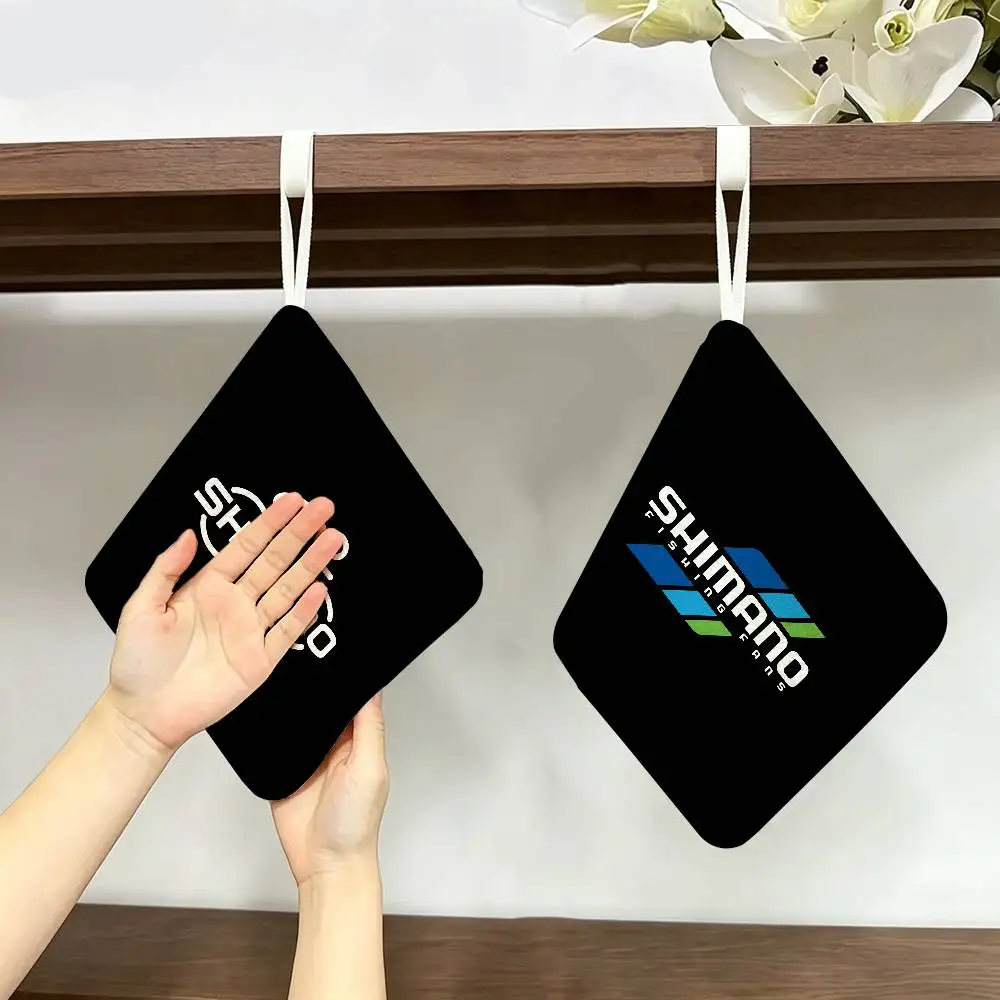 B-Shimanos Polyester Cotton Hanging Kitchen Towel, Skin Friendly Hand Wiping Towel for Hotel Cafe Household