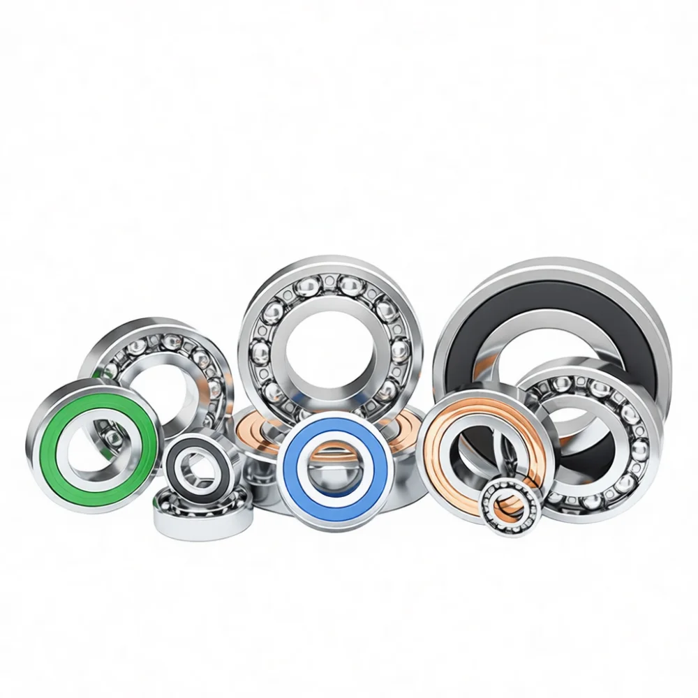 Heavy Duty Steel Ball Bearing 2RS Sealed Radial Bearing For Motorcycle Motor Fitness Equipment Replacement Metal Parts