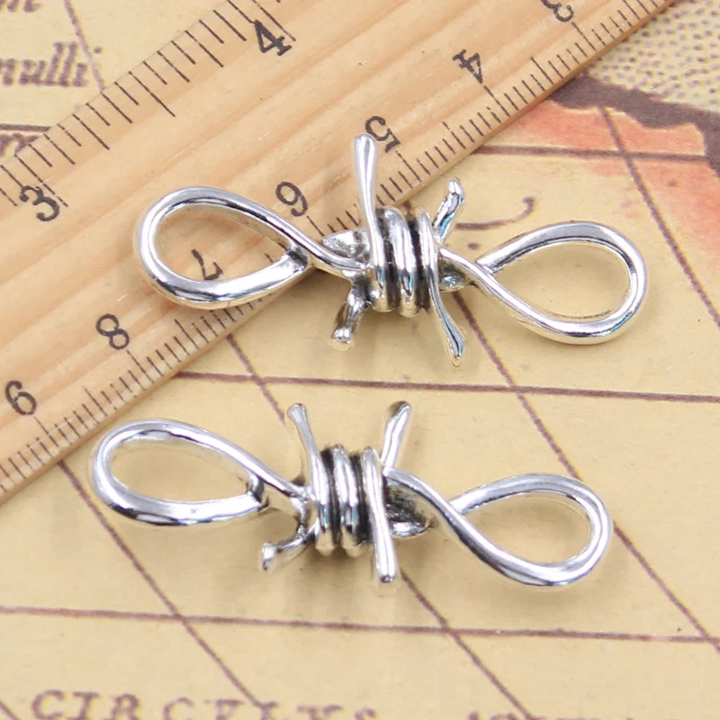 10pcs Charms Bramble Link Thorns Connector 45x19x8mm Tibetan Silver Color Jewelry Antique Pendants DIY Craft Handmade Making