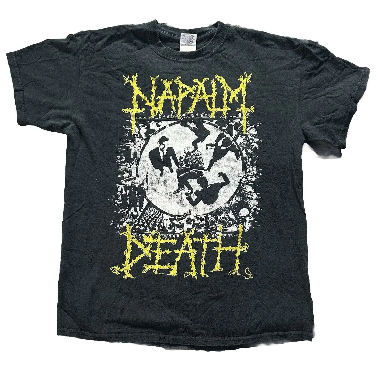 Napalm Death Utility альбом промо футболка 2012 металлический шлифовальный сердечник каркас Godflesh