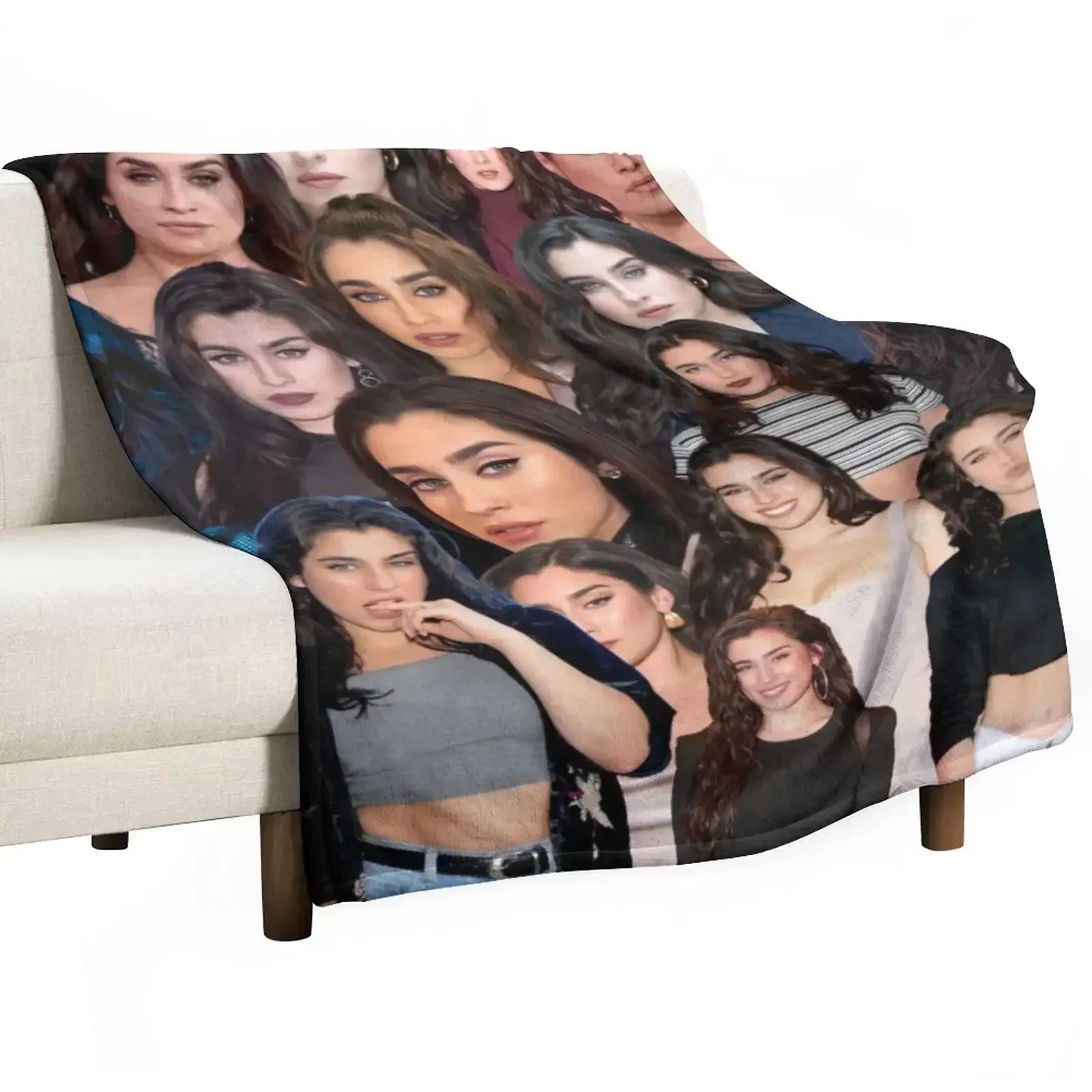 

lauren jauregui photo collage Throw Blanket Luxury Throw for winter Comforter Blankets