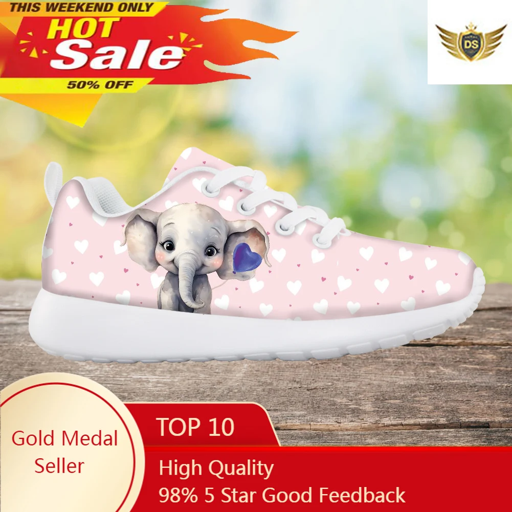 

New Cartoon Frog Blue Kid Shoes Lovely Elephant Antislip Round Toe Mesh Sneaker Brand Design Breathable Tenis Infantil De Menina