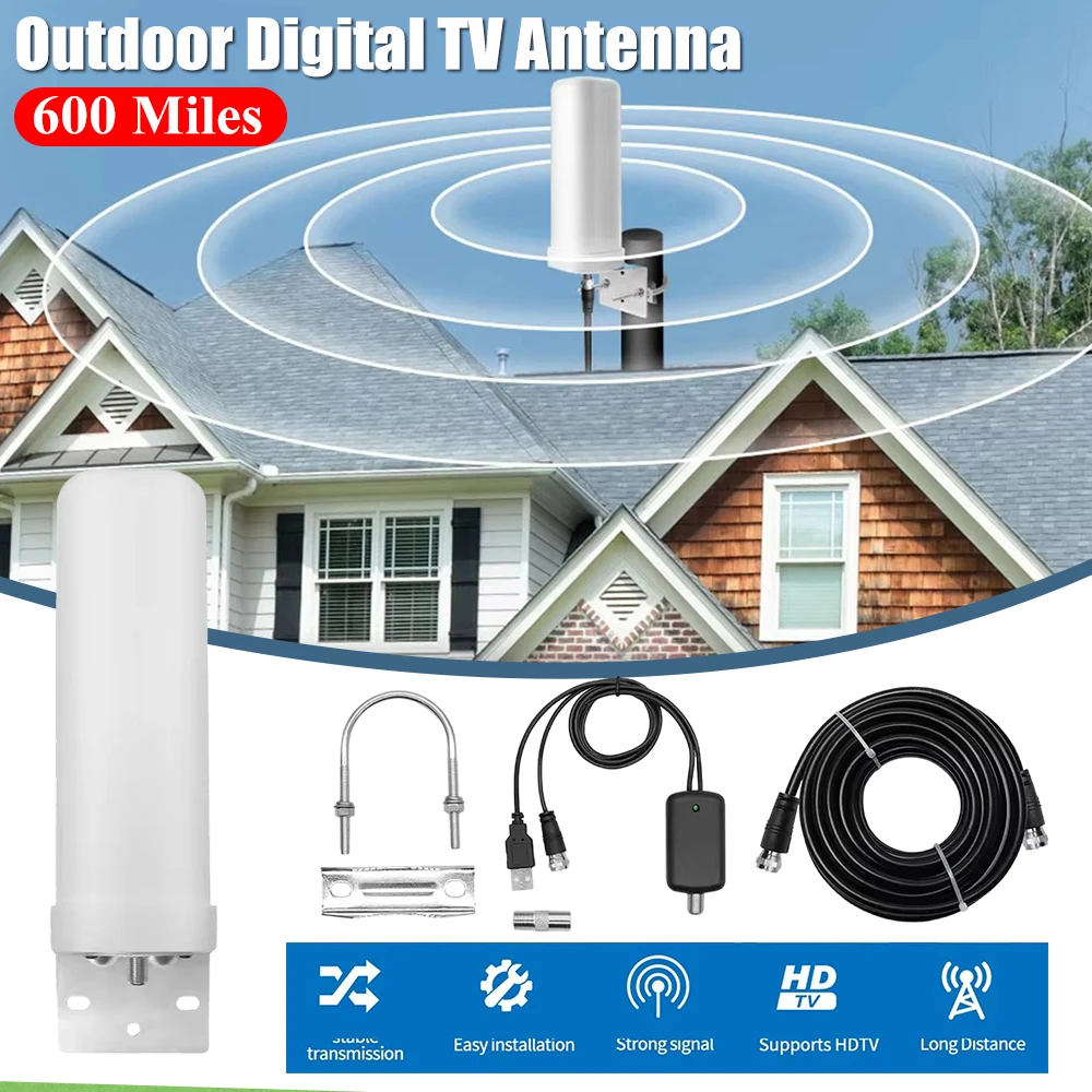 Outdoor Camping Tv - 600 Mijl Buiten Antenne Digitale TV