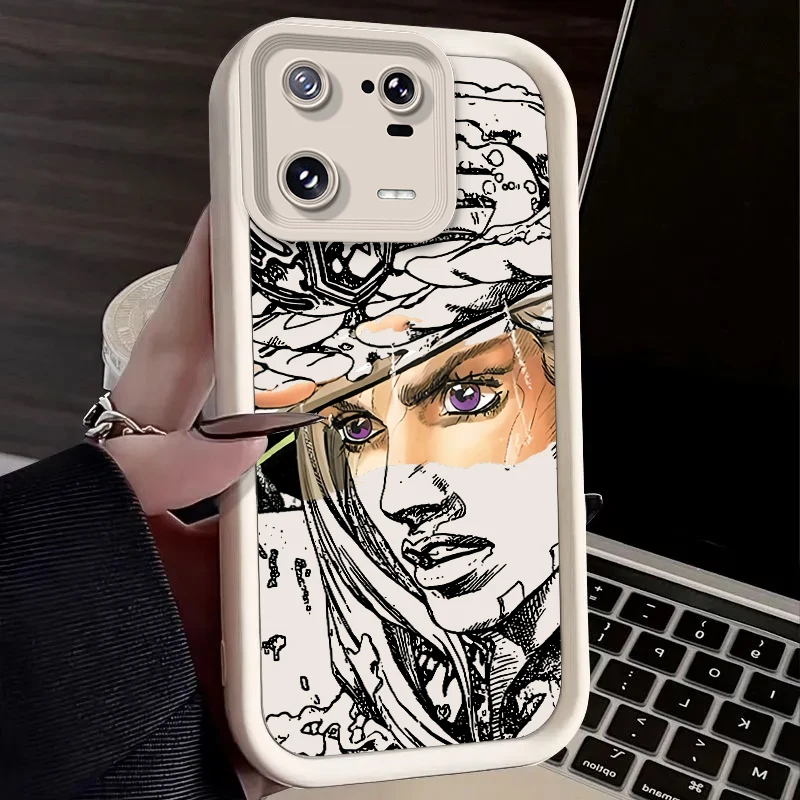 حافظة J-JoJo's Bizarre Adventure لهاتف Xiaomi Mi 15 Pro 14 14T 13 13T 12 11 Lite 11T POCO X7 X6 5G X5 X3 NFC F6 F5 4G غطاء Funda