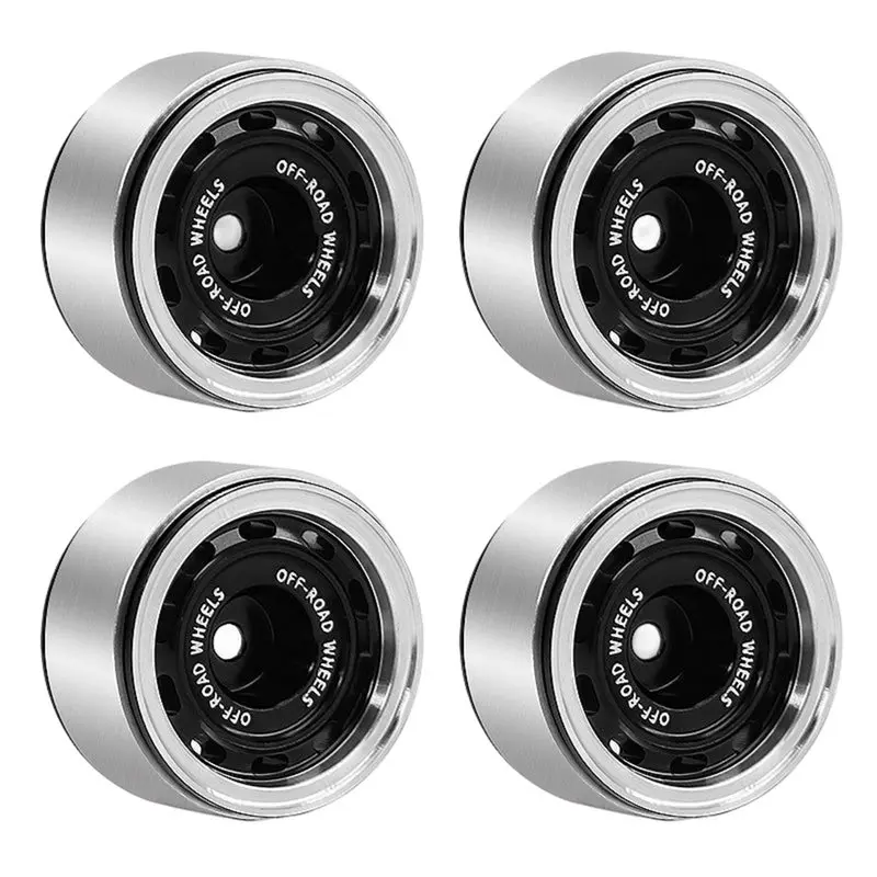 B78B-For 1/30 SCX30 For 0.7 Inch Negative Offset Replacement Wheels For Ascent-32 RC Car Upgrade Accessories Black