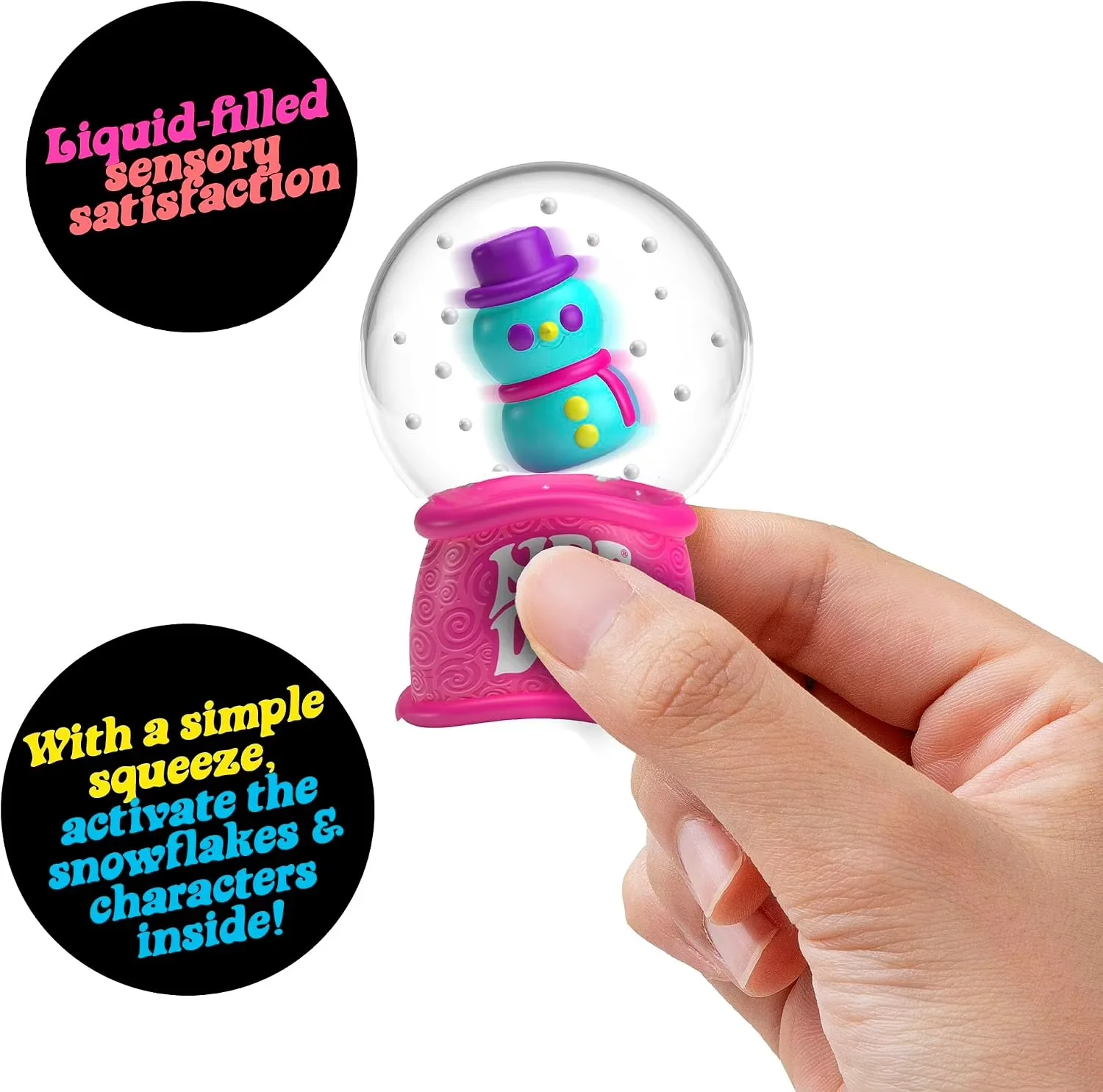 2026 New Product NeeDoh Squish Flow Snow Globe Crunch Stress Relief Toy Squeeze Toy Nice Cube Sensory Toy for Adults Gifts