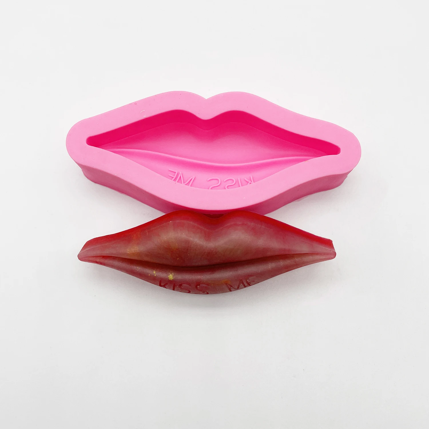 Food Grade Lips Lipstick Silicone Mold for Fondant Chocolate Polymer Clay Car Air Vent Aroma Soap Ice Tray