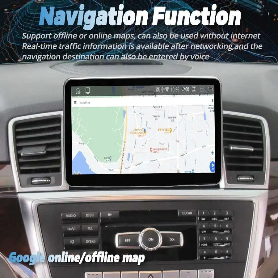 Layar 8.4 Inci Android 15 Untuk Benz GLE GLS W167 2015 - 2018 Pemutar Video Multimedia Mobil GPS Stereo Carplay Tape Recorder Radio