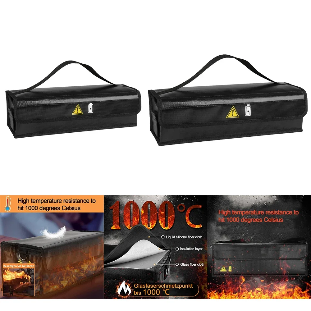 1 Pc E-bikes Portable Fireproof Storage Bags Fire Resistant ExplosionProof Safety Storage Bags Electric Bicycle Accessories