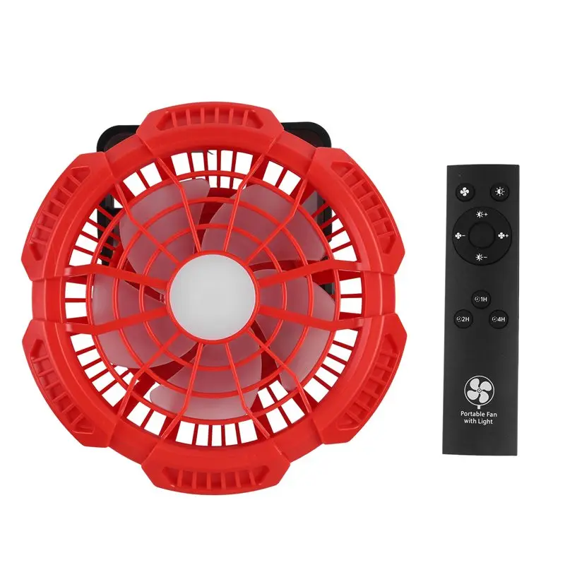 Efficient-For Fan Portable Battery Operated,Camping Fan,Portable Fan With Light ,Remote, SB Port,3 Speed For Campi