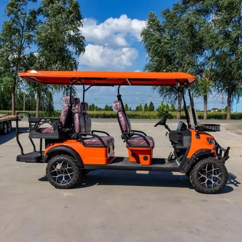 Commercial Grade 6-Seater Electric Golf Bus Low Speed Vehicle Golf Cart Lithium Battery Generator Multiple Configurations y77