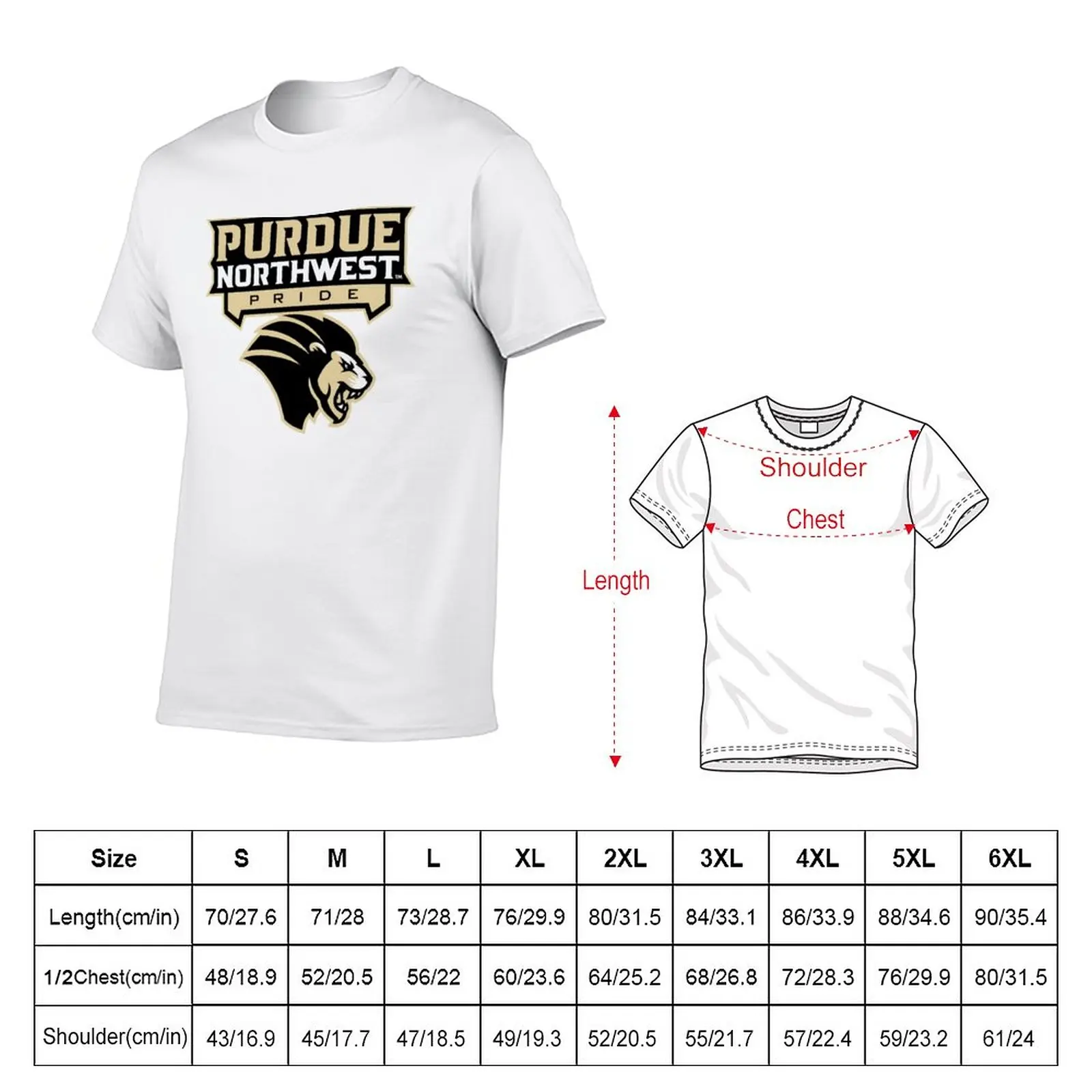 Purdue University Northwest T-Shirt shirts graphic tees animal prinfor boys customs design your own summer clothes mens t shirt