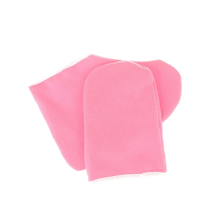 1 คู่ขี้ผึ้งพาราฟินผ้าฝ้าย Footmuffs Booties Hydrating Mask Spa Moisturizing ถุงเท้าถุงมือครอบคลุม Bath Liners