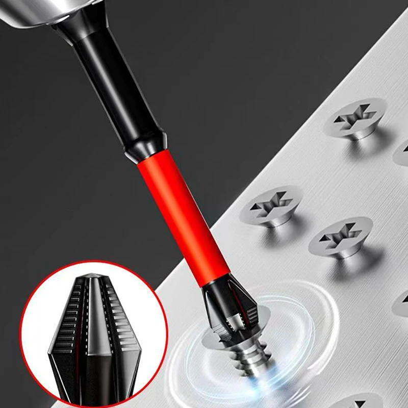 

25/50/65/70/90/100/150mm Waterproof Screwdriver Bits Non-Slip Impact Batch Head Strong Magnetic Cross High Torque Hardness Screw