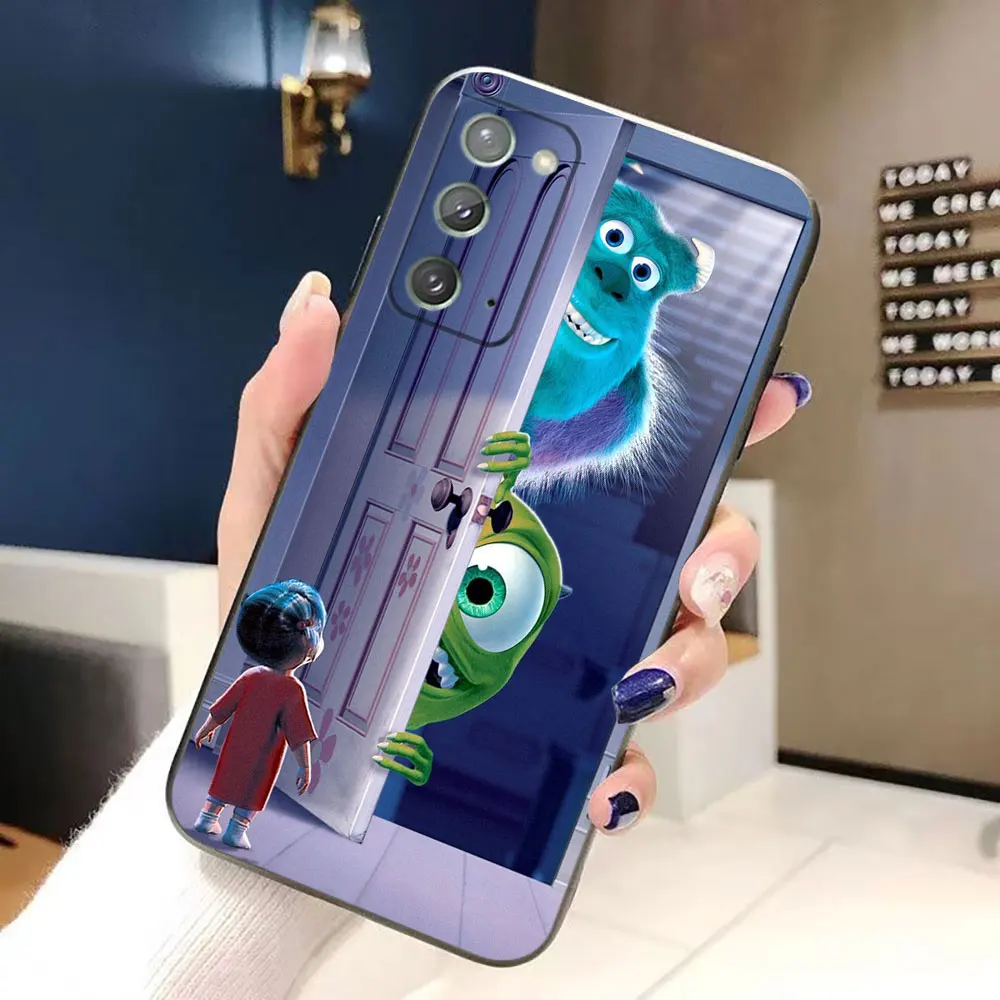 Sulley Girl Boo Monsters Inc جراب هاتف لسامسونج A03 A03S A04 A05S A06 A12 A13 A24 A30 A50 A70 A80 نوت 10 20 M23 M53 حافظة