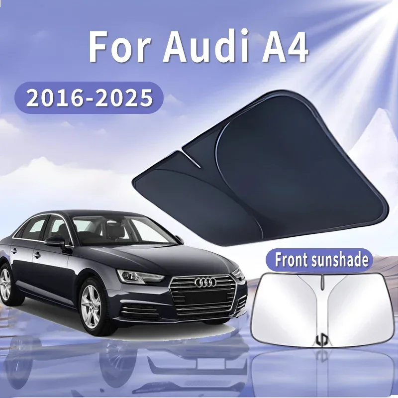 

Car Sun Visor For Audi A4 2016~2025 2018 2020 Front Windshield Sunshade Heat Insulation Summer Cooling Auto Accessories Foldable