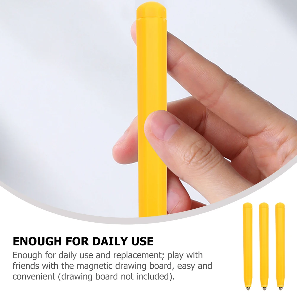 

4pcs Magnetic Drawing Pen Replacement Stylus for Painting Board Durable Plastic Writing Tool Gift Compatible with Most