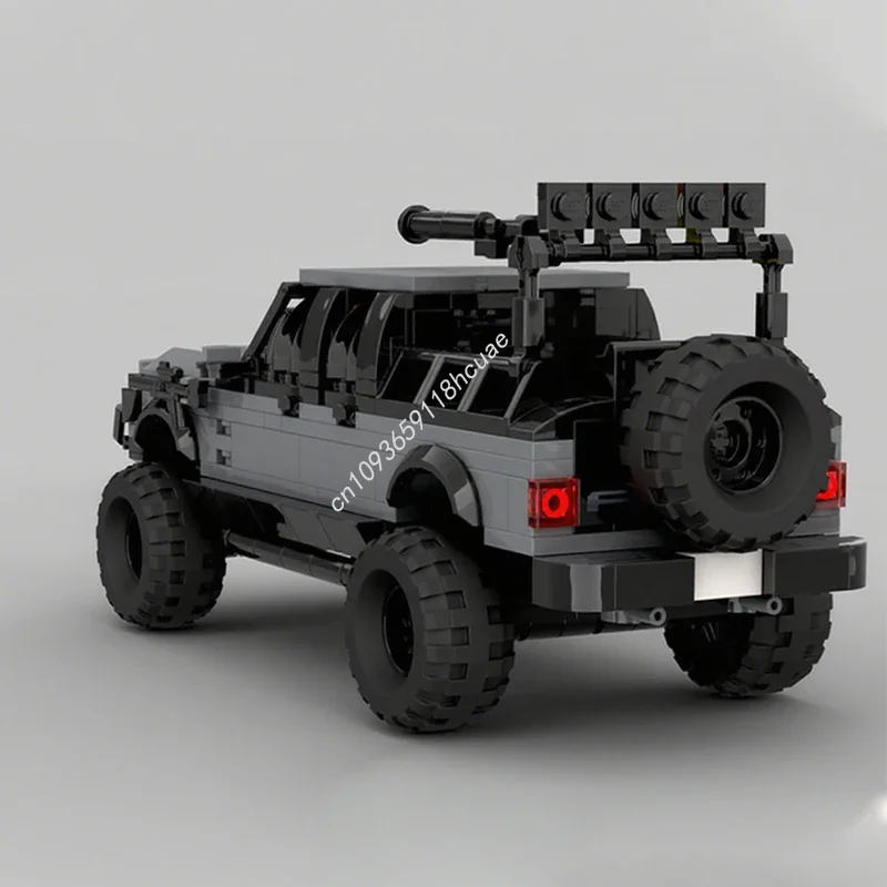 

412 деталей MOC Ford F-150 Raptor, апокалиптическая версия, конструктор City Champions Super Car, DIY, рождественский подарок, игрушка для сборки