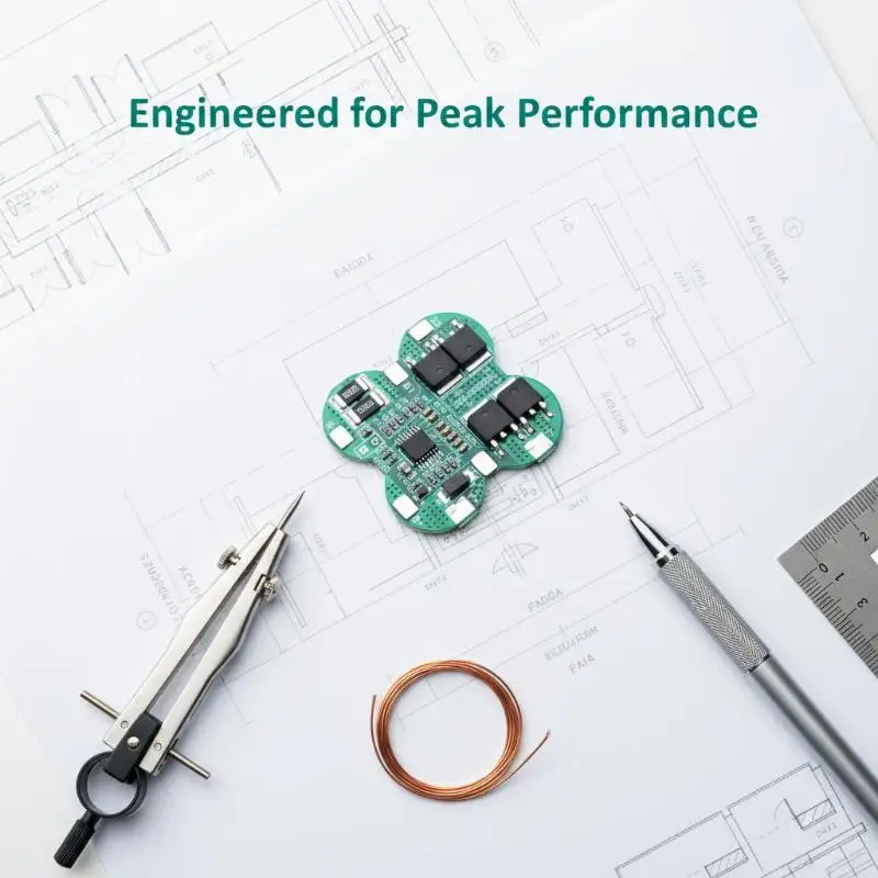 16.8V 4S Ternary Lithium Battery BMS Protection Board 25A Over-Discharge Protection for 18650 E-scooter Power Supply