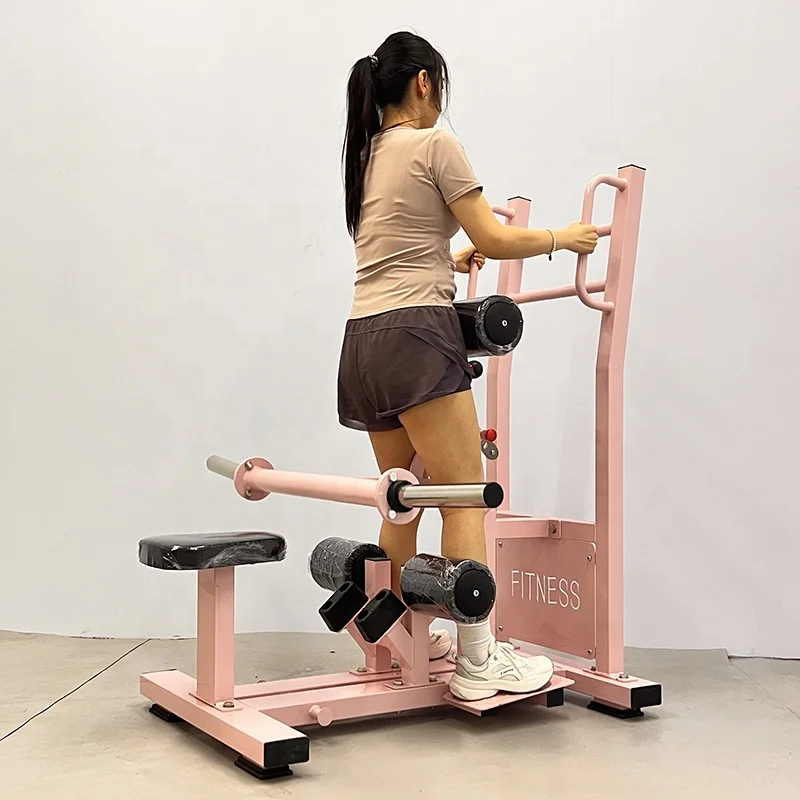 

Standing Hip Thrust Machine Adjustable Resistance & Ergonomic Back Pad for Gyms