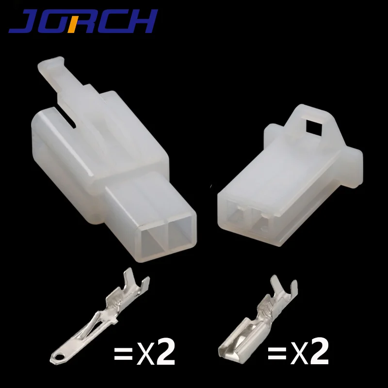 10sets 2/3/4/6/9 pin Automotive 2.8 Electrical wire Connector 2.8mm Male Female cable terminal plug Kits Motorcycle ebike car