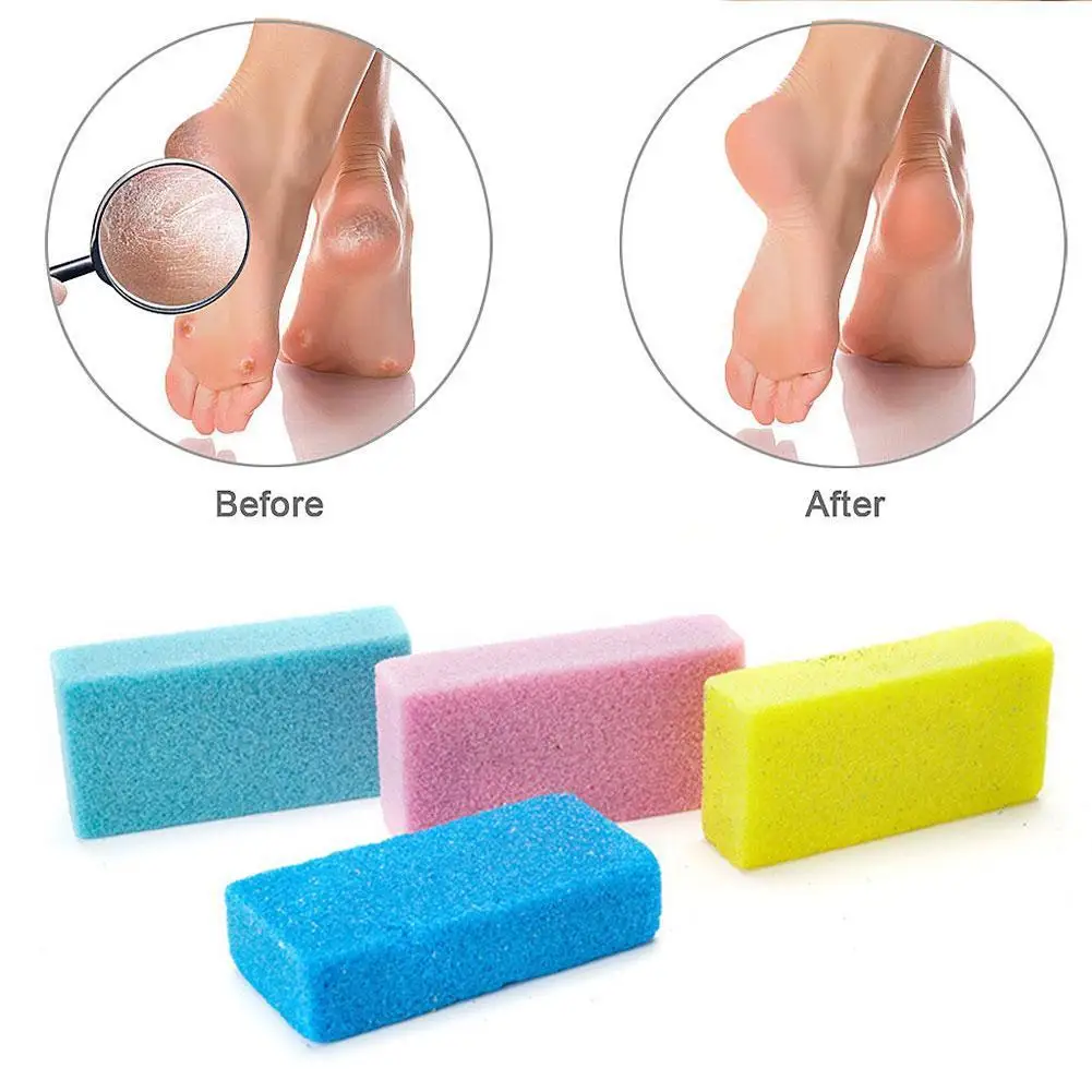 5Pcs Random Color Pumice Stone Exfoliate Foot Care Dead Dry Skin Callus Pedicure Scrubber Remover Foot Cleaning Care Tools