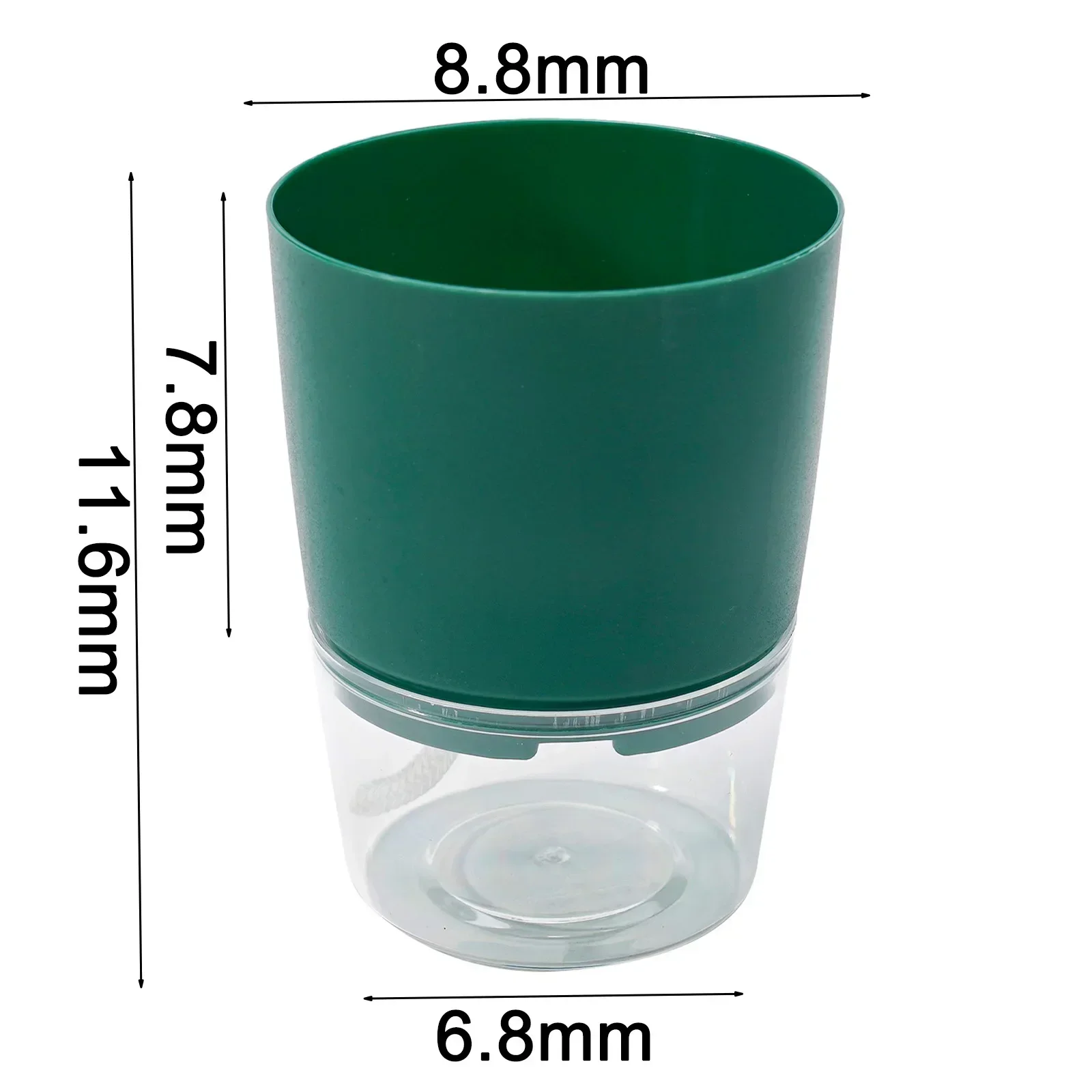 Basket Plant Pot Garden Yard 1x Plastic Resin Replacement Violet Pots 8.8cm X 6.8cm X 11.6cm Double Layer Garden