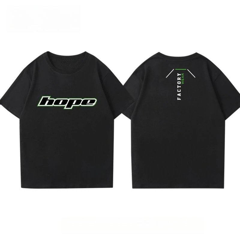 Hope Bike Accessories Brake Disc Technician Quick Drop T-shirt Men's and Women's Cycling Quick Drop Hobby Casual Y2K Streetwear